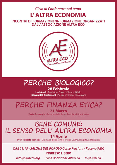 L’Altraeconomia, per saperne di più:
al via un ciclo di conferenze sul tema