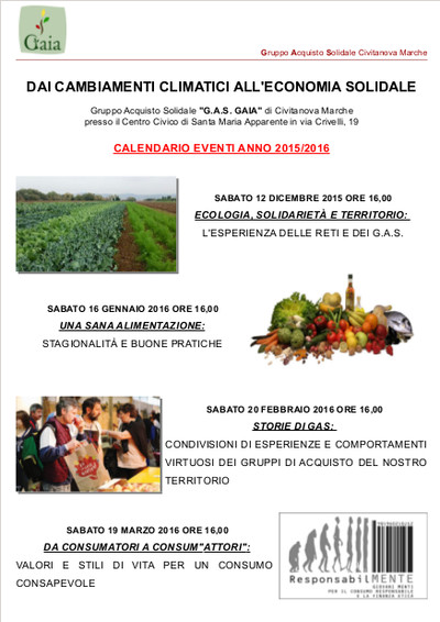Locandina eventi