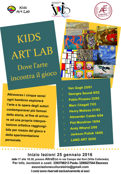 Laboratorio d'Arte per bambini