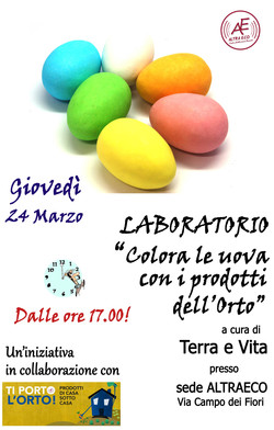 COLORA LE UOVA CON I PRODOTTI DELL’ORTO
