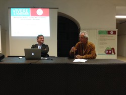 Marco Moroni e Fabio Taffetani nel corso della prima edizione del ciclo Vivere il Territorio