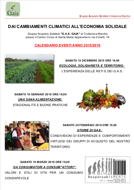 Locandina eventi