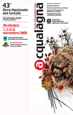 Locandina Fiera del Tartufo bianco di Acqualagna