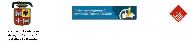 Logo Promotori :Provincia di Ascoli  Rees Marche e FAIR