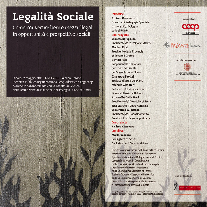Locandina Legalità Sociale