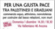 Una Tavola rotonda per una giusta pace tra Palestinesi ed Isdraeliani